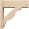 Ekena Millwork 8-in W x 24-in D x 24-in H Funston Block Rough Cedar Woodgrain TimberThane Outlooker, Primed Tan OUTUR080X24X24FST44RCPR - alternate 4